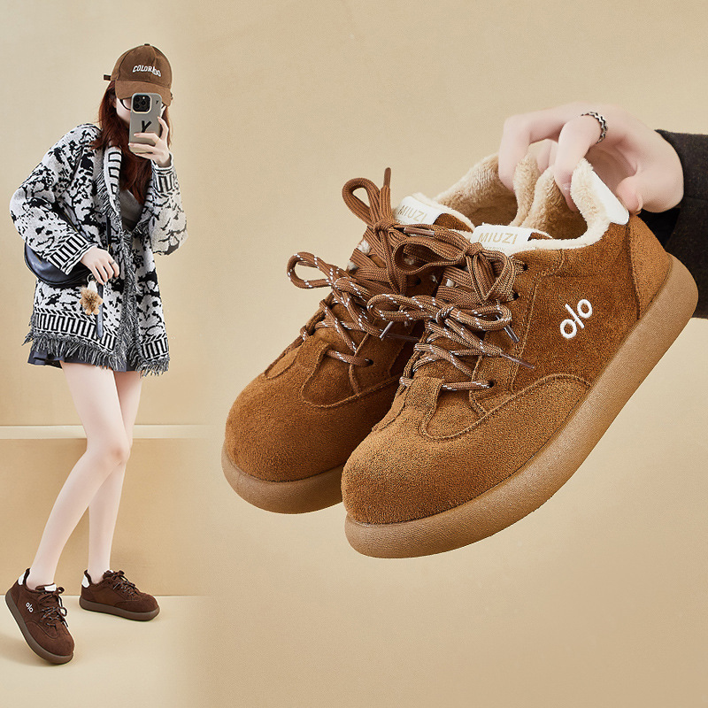 内增高冬季新款加绒勃肯鞋ins韩版女学生增高保暖休闲