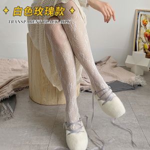 白丝袜女薄款渔网袜jk黑丝夏美腿网红流行袜子女ins