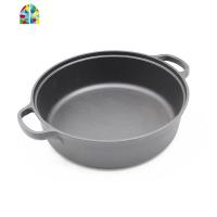 铸铁平底锅无涂层锅家用煎锅生铁烙饼锅多用汤锅炖锅火锅加厚 FENGHOU AW直径29cm无盖