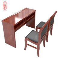 大匠杉 条桌学习桌培训桌椅1.4m1桌2椅 DTZ018HZ14HY2