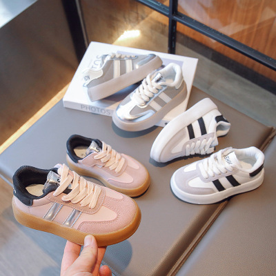 儿童板鞋2026年秋季新款时尚舒适开学季男女童鞋休闲鞋男宝潮