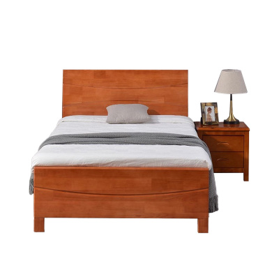 鑫木樽木质床150*200*100cm+床头柜1组