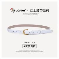 啄木鸟皮带女2025新款配牛仔裤腰带时尚百搭装饰真皮牛皮针扣腰带