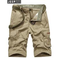 JEEP SPIRIT吉普休闲裤男裤子薄款夏季男工装裤多口袋短裤男五分裤
