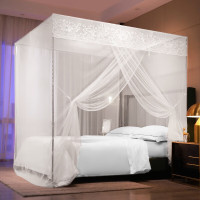 维诺亚蚊帐家用加密老式1.5加粗支架单门1.8双人床1.01.2支架全套一体式