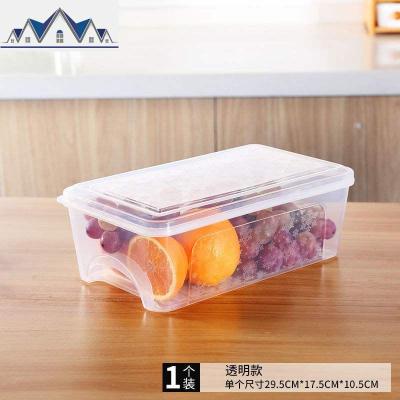 冰箱收纳盒抽屉式保鲜盒食品盒冷冻盒厨房宿舍家用保鲜塑料储物盒 三维工匠