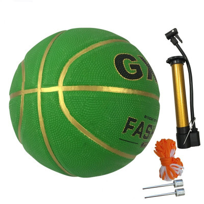 儿童篮球3号小孩拍拍皮球7号彩色篮球宝宝幼儿园5号球类玩具7号绿色