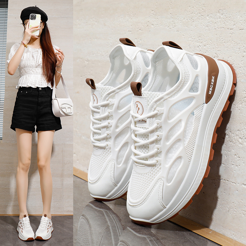 ins韩版镂空老爹鞋女夏季新款透气轻便学生休闲运动鞋
