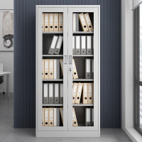 格具(GEJU)办公室文件柜铁皮柜子带锁资料柜储物柜钢制资料档案柜器械文件柜