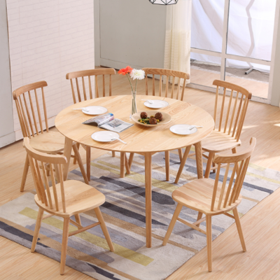 景山百岁 餐桌 实木餐桌 四人餐桌 餐桌餐椅套装 饭桌子餐台 餐厅家具