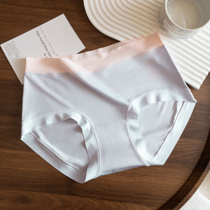 7A桑蚕丝裆女士内裤 无痕女士三角内裤 中腰舒适透气内裤女