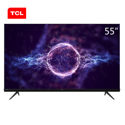 TCL 官方旗舰 55V580 (55英寸) 吋 AI人工智能免遥控超薄4K超高清全面屏电视机