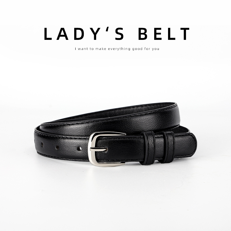 啄木鸟皮带女士2025新款时尚休闲百搭针扣配牛仔裤腰带设计感小众