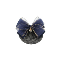 山之只 职业头花水晶吊坠发夹 藏青色12*7cm 个