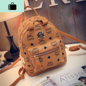 ins超火迷你小双肩包女2020新款韩版百搭学院风多用铆钉小背包潮NEW LAKE