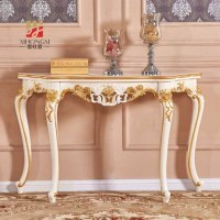 豪华欧式玄关桌法式玄关柜韩式玄关台沙发背几新款墙边桌半圆桌