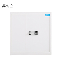 苏久立电子保密柜钢制密码文件柜保险柜铁皮资料柜矮柜办公室储物柜单节白色国宝锁420*900*900