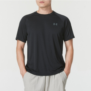 UA安德玛男子新款透气速干跑步健身训练短袖T恤1327965-001 ZP