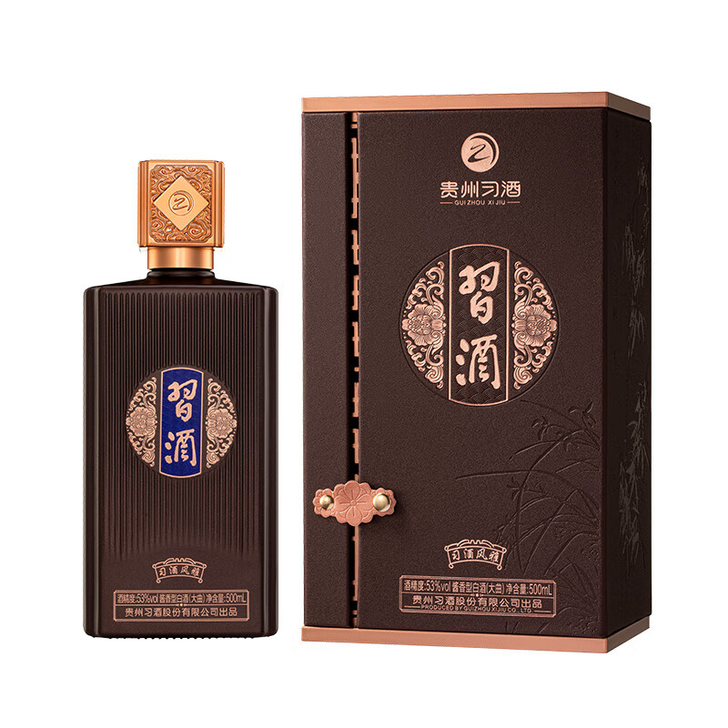 贵州习酒白酒500ml回味悠长醇馥留香风雅款47933-1