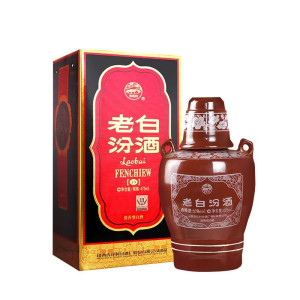 汾酒 老白汾酒坛53度 475mL*1瓶盒装 清香型白酒