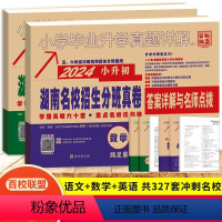2024语数英2本-湖南名校招生分班真卷 小学升初中 [正版]2024新版湖南名校招生分班真卷精选语文英语数学试卷 湖南