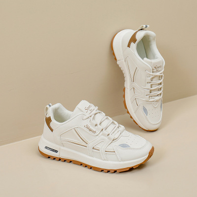 ins韩版新款老爹鞋女2025春季学生跑步运动厚底增高休闲鞋女