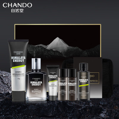 自然堂男士咖啡因活力紧致礼盒乳70mL+洁120g+洁30g+水20mL+乳20ml+沐浴露50mL