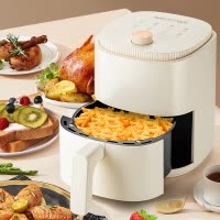 苏宁宜品空气炸锅熔岩10机械版白色3.5升大容量大功率低脂无油烟电薯条机HD-ZG026M(SNYP-ZG3L-W10)