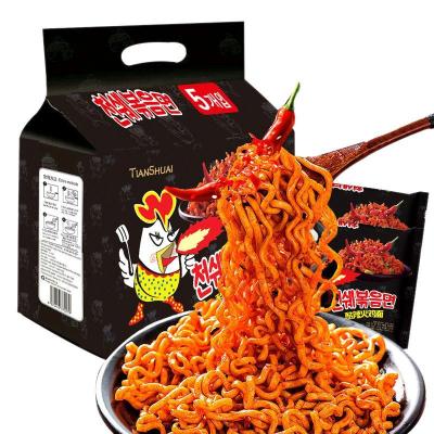送2包实发12包-网红零食双倍爆辣火鸡面国产超辣组合整箱140g*10包非韩国风味干拌面干脆面好吃tianshuai