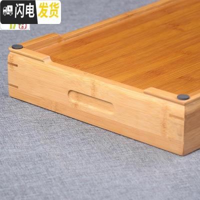 三维工匠好日子功夫茶具竹茶盘竹制茶海茶台 储水式托盘茶托大号小号 大盛水