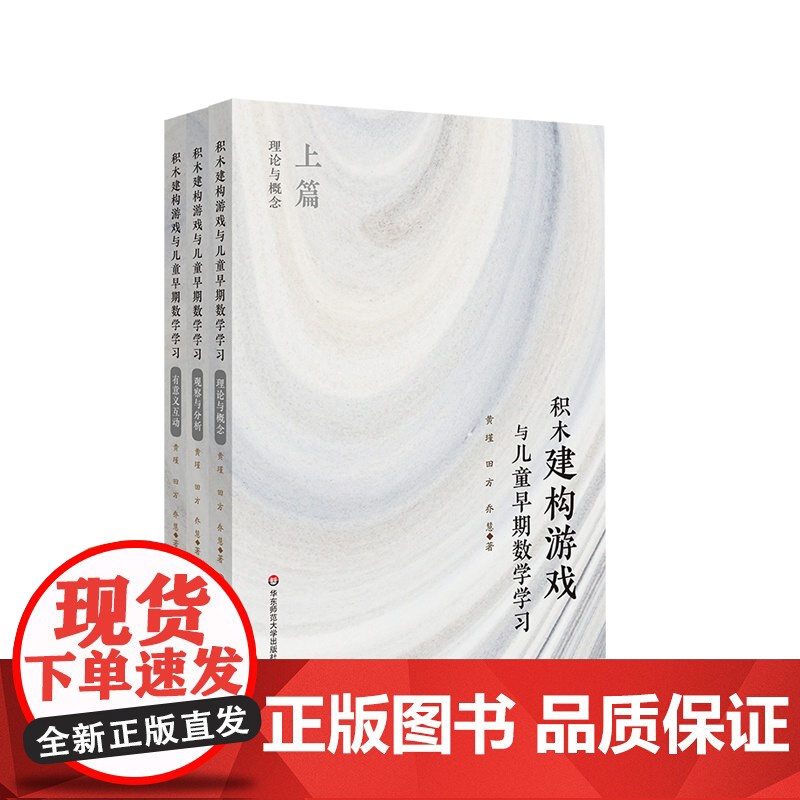积木建构游戏与儿童早期数学学习 3册套装 观察与分析+理论与概念+有意义互动 幼儿园课程改革 正版 华东师范大学出版社