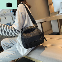 斜挎包包女包2020新款韩版百搭腰包单肩包潮网红宽肩带洋气帆布包NEW LAKE女士单肩包