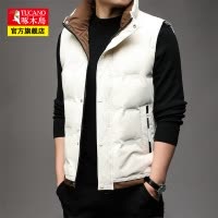 啄木鸟羽绒马甲男士2025冬季新款加厚保暖坎肩马夹休闲背心外套男
