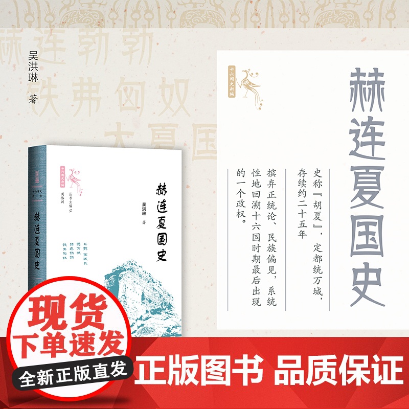 赫连夏国史 世间之盐十六国史新编 吴洪琳 著 胡夏匈奴少数民族政权 魏晋南北朝 历史