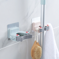 美帮汇强力吸盘拖把架浴室免打孔挂钩无痕粘钩扫把架卫生间置物架