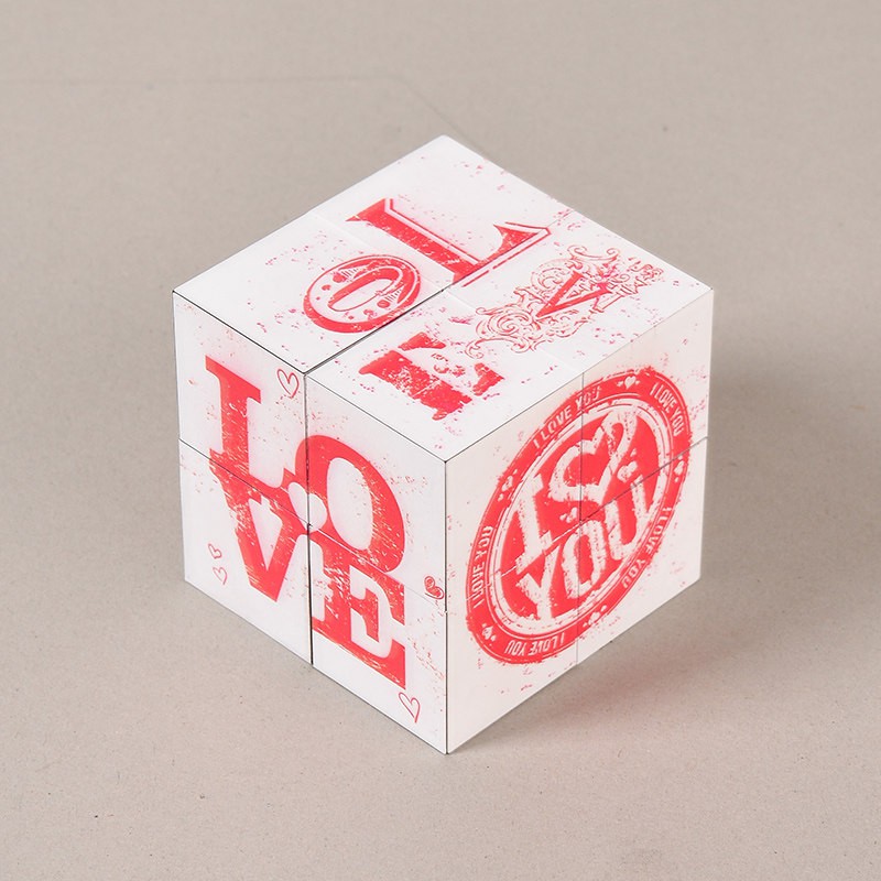 创意魔方照片翻转定制相册本 diy手工制作生日送男女惊喜盒子 三维