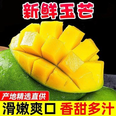 [西沛生鲜]正宗越南玉芒 净重3斤 单果300g+ 青皮特级大芒果金煌芒爆甜新鲜应季水果热带