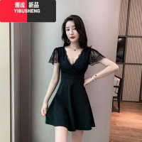 YIBUSHENG季夜场上班衣服女显瘦夜总店短裙气质洗浴按摩工作服