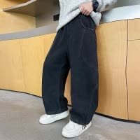 男童春秋款牛仔裤新款中大童秋装儿童休闲裤男孩韩版工装裤