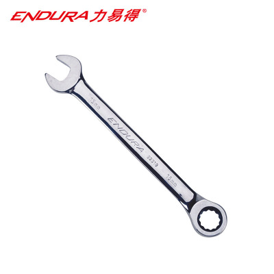 力易得(ENDURA) E2520全抛光棘轮两用开口梅花快速扳手17mm 1把(货期3-5天)