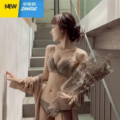 云朵软杯-内衣小胸聚拢女性感无钢圈上托美背春季新款薄文胸套装卓思哲