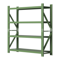 鑫星奈 仓储货架库房置物架重型货架军绿色主架2000*600*2000mm/500kg