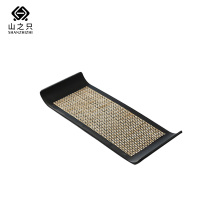 山之只 编织收纳托盘 35.9*14.8*3.2cm 个