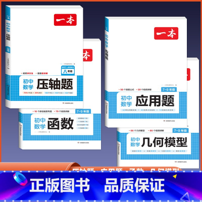 [八年级]应用题+几何模型+函数+压轴题 初中通用 [正版]2024版初中数学应用题+函数+几何模型国一八年级九年级中考