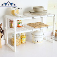 不锈钢下水架厨房置物架锅架多层伸缩储物收纳架碗架落地 三维工匠