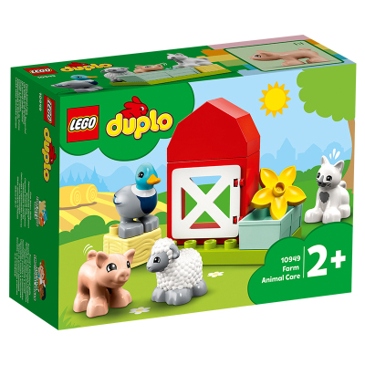 LEGO乐高得宝系列农场的小动物们10949玩具拼插积木2+男孩女孩生日礼物