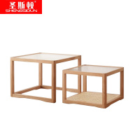 圣斯顿 茶几 S2402001 500*500*350/600*600*450mm 原木色 套