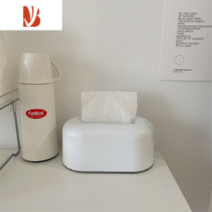 三维工匠北欧ins客厅抽纸盒简约可爱创意家居宿舍卧室茶几桌面餐厅纸巾盒 暖白色纸巾盒