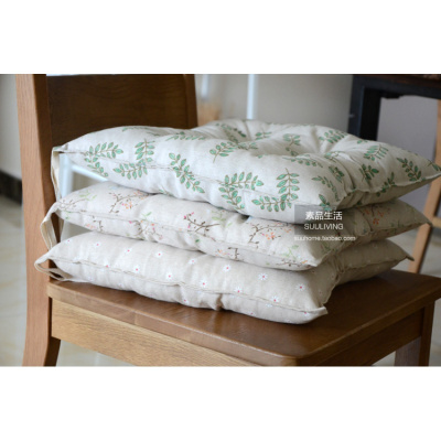 简约棉麻粗布坐垫雏菊加厚布艺座垫椅垫榻榻米垫办公室餐椅垫