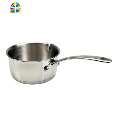 18/10不锈钢迷你小奶锅马卡龙糖水巧克力化油锅带边嘴10cm FENGHOU 14cm主图款750毫升电磁炉锅可用